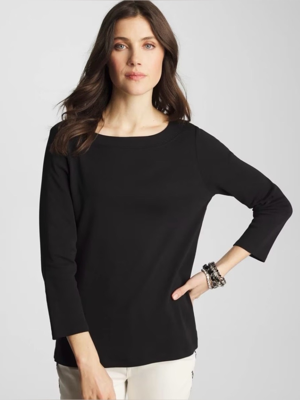Chico’s Boat Neck Tee
